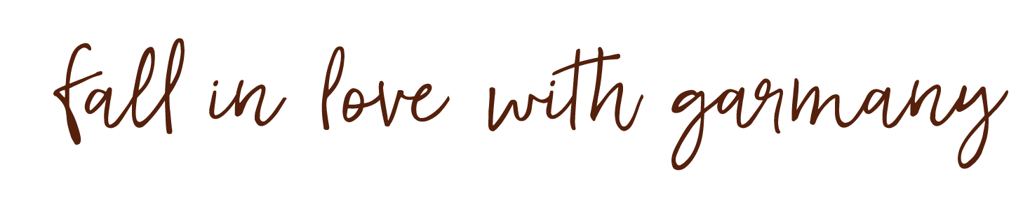 Fall in love with Garmany